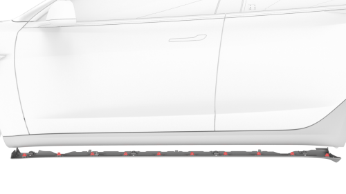 Cover - Rocker Panel - Lower - LH (Remove and Replace)