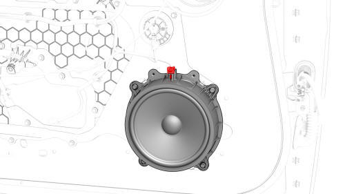 Speaker - Front Door - LH (Remove and Replace)