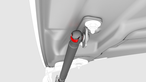 Gas Strut - Hood - LH (Remove and Replace)