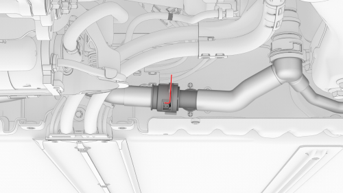 Ski - Center Rail - HV Battery (RWD)- Remove