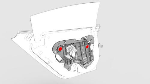 Glass - Door - LH - Rear (Adjust)