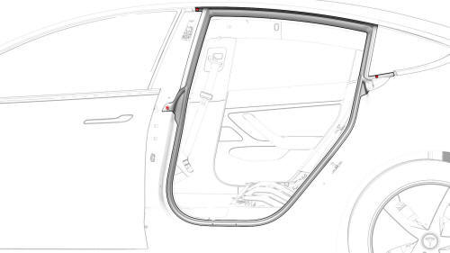 Seal - Body - Side - Rear - Primary - LH (Remove and Replace)