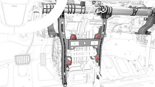 Beam - Cross Car (Remove and Replace)- Remove