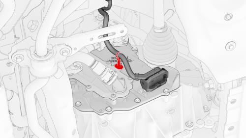 HV Header - Inverter - Rear Drive Unit - Remove