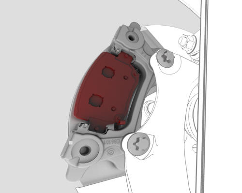 Brake Pad Kit - Rear (Sport Brakes) - Install