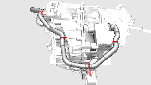 Inverter - Rear Drive Unit - Remove