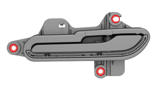 Handle - Exterior Release - Door - Rear - LH (Adjust)