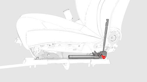 Pretensioner - Outboard Lap - 1st Row - LH (Remove and Replace)