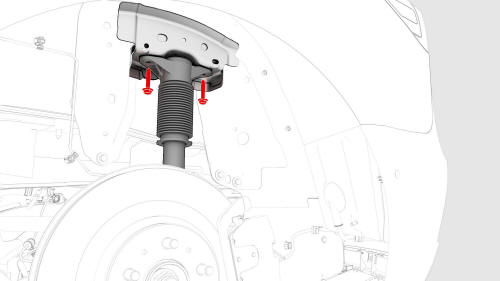 Damper - Rear - LH (Coil Suspension) (Remove and Replace)