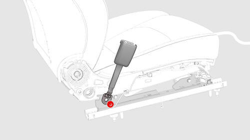 Buckle - 1st Row - LH (Remove and Replace)