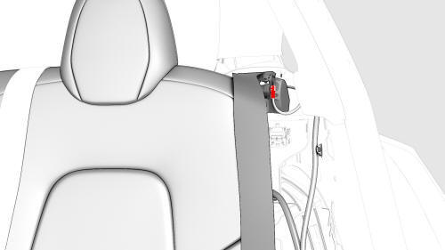 Seatbelt - 2nd Row - LH (Remove and Replace)
