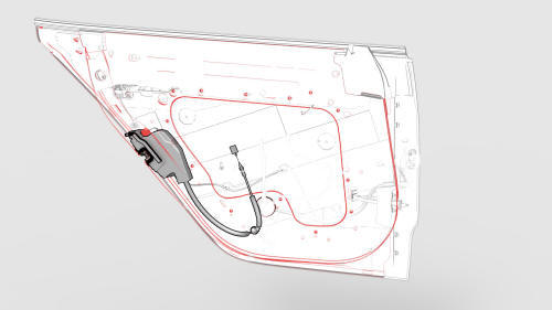 Harness - Door - Rear - LH (Remove and Replace)