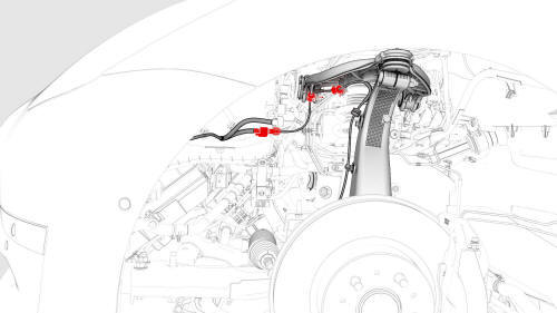 Front Upper Control Arm (FUCA) Mount - LH - Remove