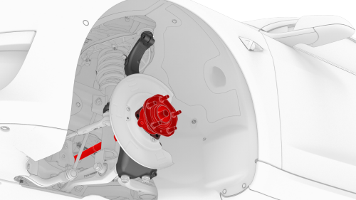 Knuckle - Suspension - Front - LH (Dual Motor) - Install