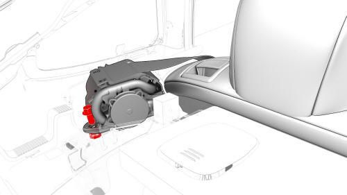 Seatbelt - 2nd Row - LH (Remove and Replace)