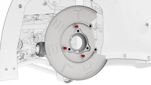 Shield - Dust - Brake - Rear - LH - Install