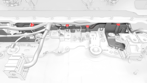 Harness - Penthouse - HV Battery- Remove