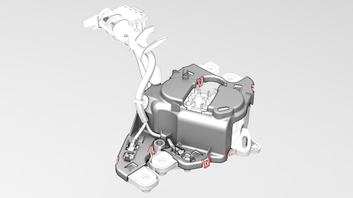 Harness - AC Inlet - HV Battery- Remove