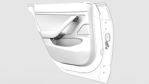 Panel - Door Trim - Rear - LH (Remove and Install)- Remove