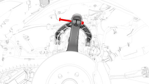 Spring and Damper Assembly - Front - LH - Remove