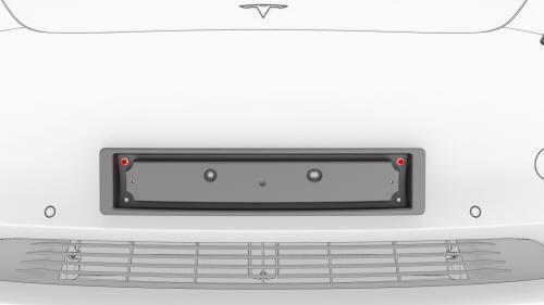 Bracket - License Plate - Front (EMEA) (Retrofit using Template)