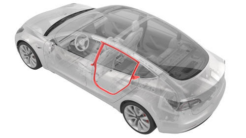 Seal - Body - Side - Rear - Primary - LH (Remove and Replace)