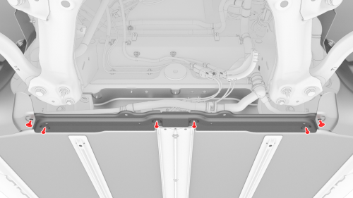 Skid Plate - HV Battery - Front (Remove and Replace)