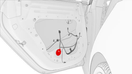 Harness - Door - Rear - LH (Remove and Replace)