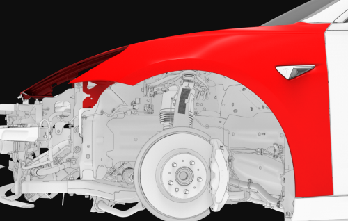 Fender Assembly - Front - LH (Remove and Replace)