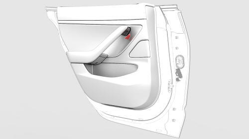 Panel - Door Trim - Rear - LH (Remove and Install)- Install