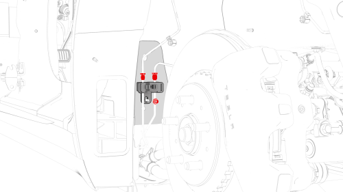 Brake Lines - LH Sill (Remove and Replace)