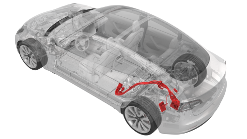 Harness - Charge Port to HV Battery (Three-Phase) (Remove and Replace)