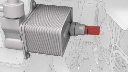 Hose - Chiller to Car Computer and HV Battery Supply Manifold (Dual Motor) (Remove and Replace)