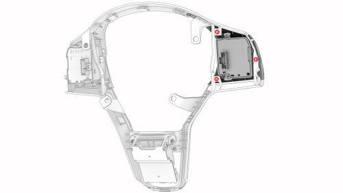 Switch - Steering Wheel - LH (Remove and Replace)