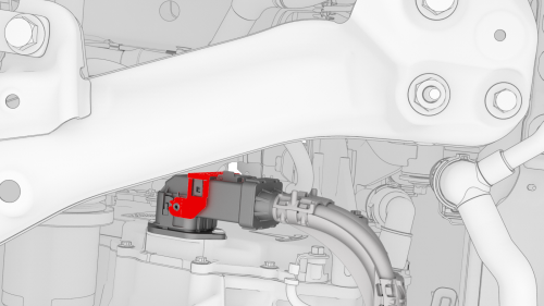 Ground Strap - Front Drive Unit (Remove and Replace)