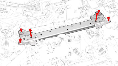 Brake Lines - Master Cylinder to ABS - Remove