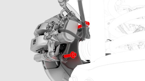 Brake Caliper - Rear - LH - Install
