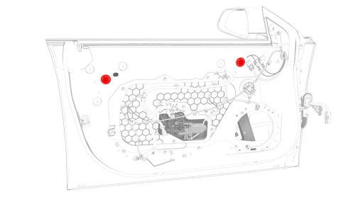 Glass - Door - LH - Front (Adjust)