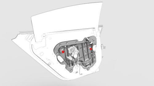 Hall Sensor - Exterior Release - Door - Rear - LH (Remove and Replace)