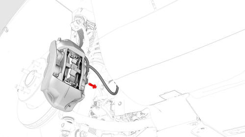 Brake Caliper - Front - LH (Remove and Replace)