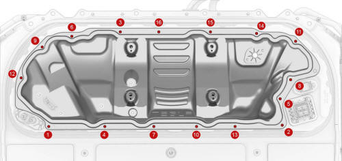 16-Bolt Penthouse Cover Torque Sequence