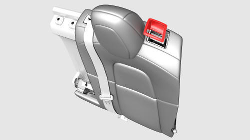 Bezel - Handle - Seat Back - 2nd Row - LH (Remove and Replace)