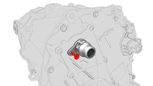 Fluid Coupling (Straight) - Rear Drive Unit (Remove and Replace)