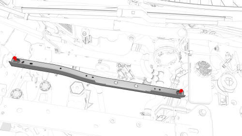 Beam - 12V Battery (RWD) - Install