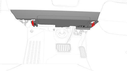 Airbag - Knee - Driver (Remove and Install)