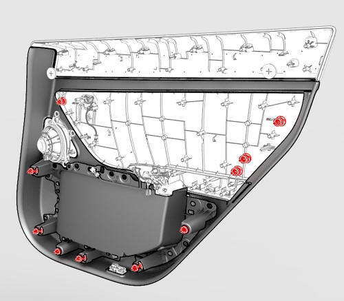 Trim Panel Clip Locations