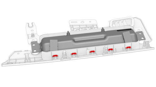 Cover - Airbag - Knee - Driver (Remove and Replace)