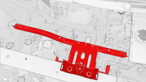 Bracket - 12V Battery (Dual Motor) (Remove and Replace)