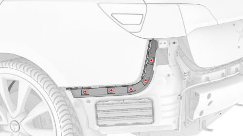 Bracket - Rear Wing - LH (Remove and Replace)