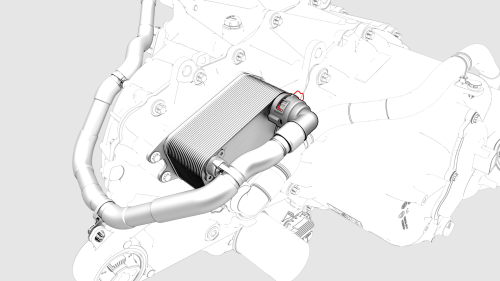 Heat Exchanger - Rear Drive Unit (Remove and Replace)